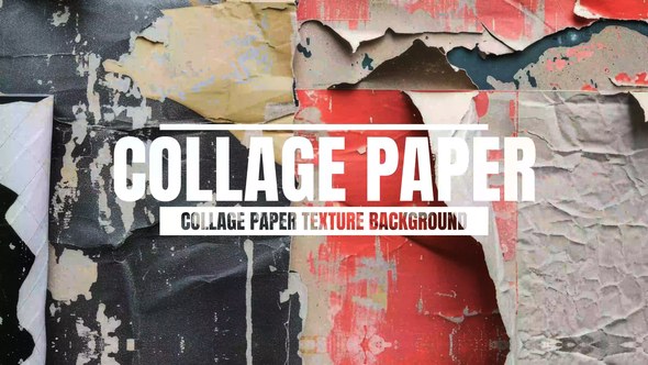 Videohive Collage Paper Texture Paper Background For After Effects Elements template preview