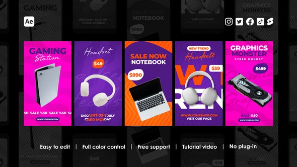 Videohive Instagram Stories 45457333 Product Promo template preview