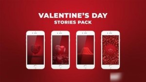 Videohive Valentines Day Story Pack Openers template preview