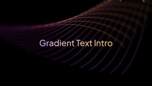 Videohive Gradient Text Intro Titles template preview