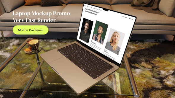 Videohive Modern Laptop Opener Product Promo template preview