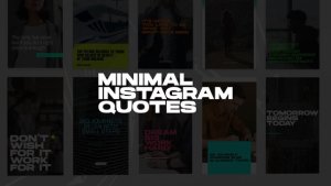 Videohive Minimal Instagram Quotes Product Promo template preview