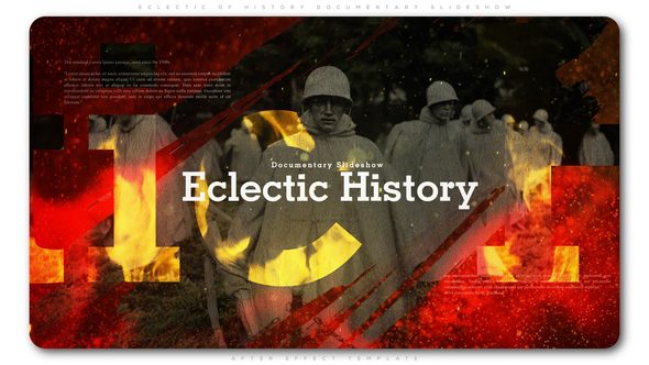 Videohive Eclectic of History Documentary Slideshow Openers template preview