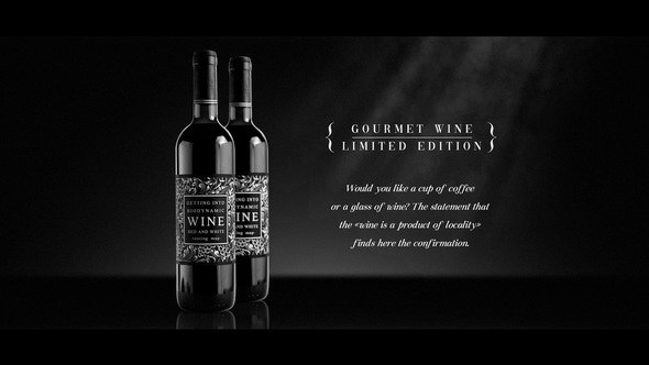 Videohive Gourmet Red Wine Product Promo template preview