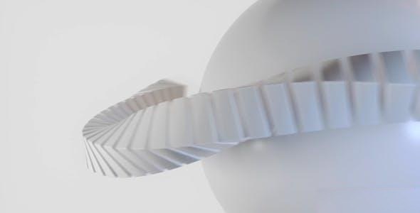 Videohive 3d White Path Logo Reveal Openers template preview