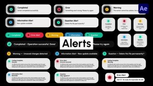 Videohive Alerts Elements template preview