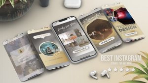 Videohive Instagram Stories Vertical Event Golden Silver Education Promo Video Displays template preview