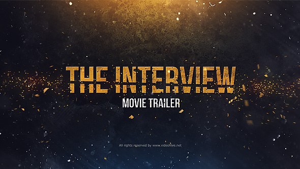 Videohive The Interview. Movie Trailer 21409264 Titles template preview