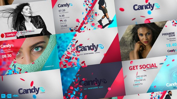 CandyTV Broadcast Pack v2.2 Video Displays template preview