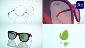 Videohive Eyeglasses Logo for After Effects Logo Stings template preview