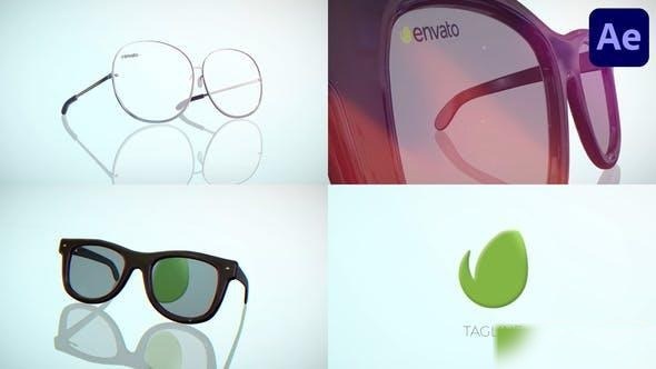 Videohive Eyeglasses Logo for After Effects Logo Stings template preview