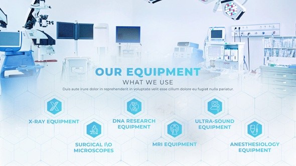 Videohive Medical Center Promotion Video Displays template preview