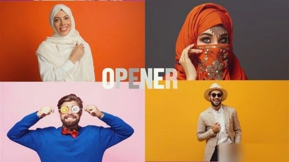 Videohive Smooth Dynamic Slideshow | Multiscreen Opener | Split Screen Openers template preview