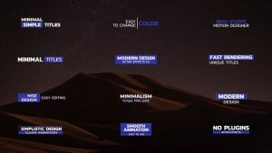 Videohive Simple Titles | AE 47177302 Titles template preview