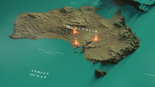 Videohive Australia Map Elements template preview