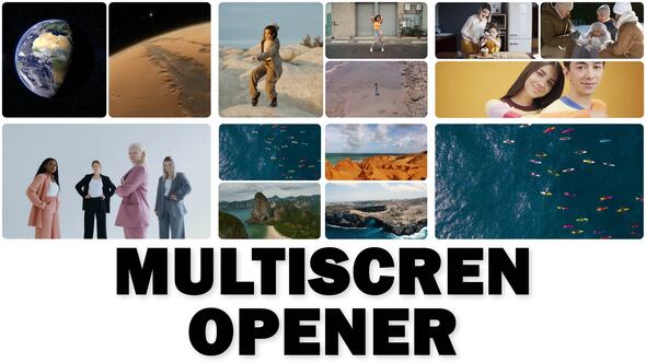 Split Screen | Multiscreen | MOGRT Premiere Pro template preview