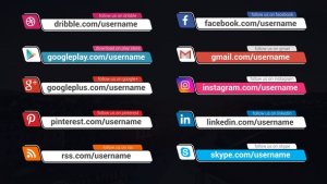 Videohive Social Media Lower Thirds 44659126 Elements template preview