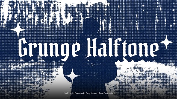 Videohive Grunge Halftone Overlay Elements template preview