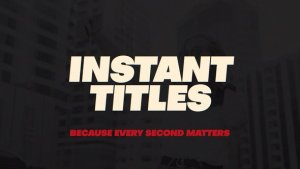 Videohive Instant Titles Titles template preview