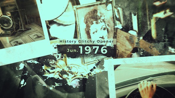 Videohive History Glitchy Opener Openers template preview