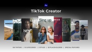 Videohive TikTok Creator | After Effects Elements template preview