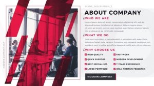 Videohive Modern Company Presentation Video Displays template preview
