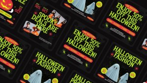 Videohive Halloween Social Media Promo Elements template preview