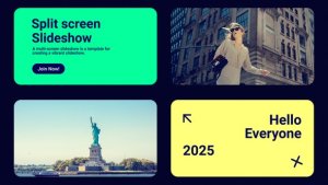 Videohive Splitscreen Slideshow Openers template preview