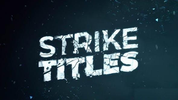 Videohive Action Strike Titles Logo Stings template preview