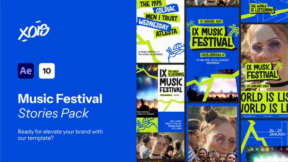 Videohive Music Event Stories Pack 53354004 Openers template preview