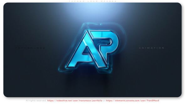 Videohive Techno Logo Opener Logo Stings template preview