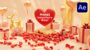 Videohive Valentine Day 3D Logo Intro Titles template preview