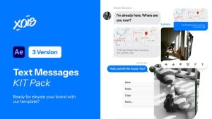 Videohive Text Messages Pack 52867930 Elements template preview