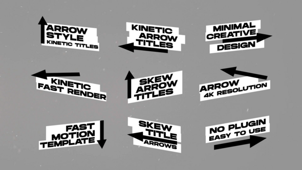 Videohive Arrows Titles 49001681 Titles template preview