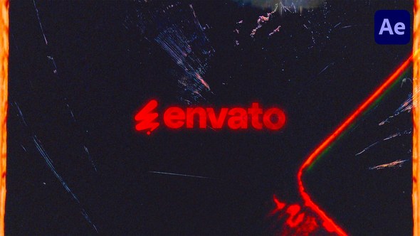 Videohive Vintage Film Burn Logo Logo Stings template preview