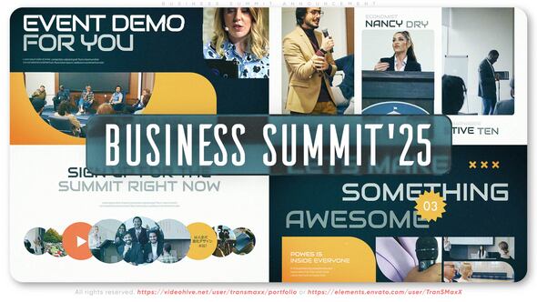 Videohive Business Summit Announcement 52663338 Openers template preview