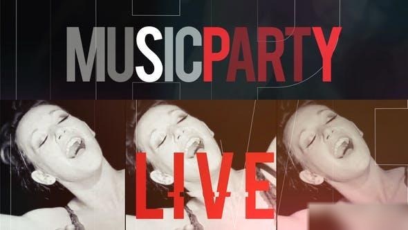Videohive Music Party Promo 23116385 Openers template preview