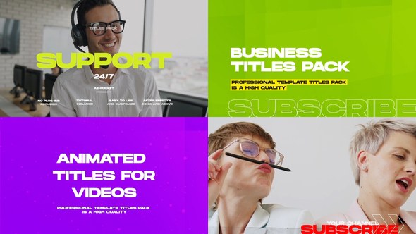 Videohive Business Titles and Lower Thirds Pack Titles template preview