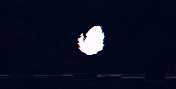 Glitch Logo Video Displays template preview