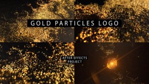 Videohive Gold Particles Logo 26580796 Logo Stings template preview