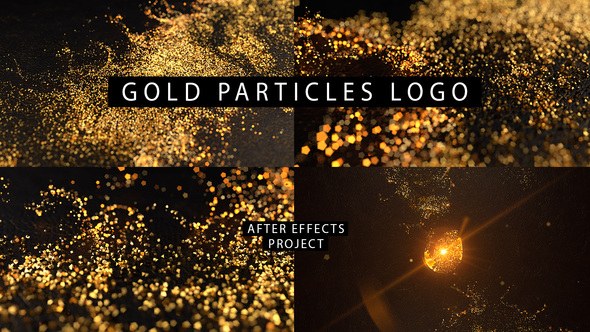 Videohive Gold Particles Logo 26580796 Logo Stings template preview