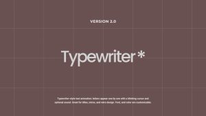 Videohive Typewriter 2.0 | AE Titles template preview