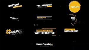 Videohive Kinetic Text 55109508 Elements template preview