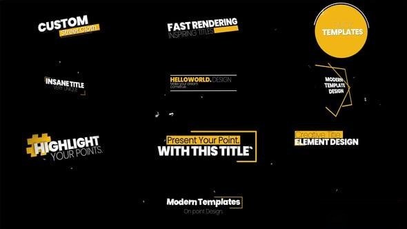 Videohive Kinetic Text 55109508 Elements template preview