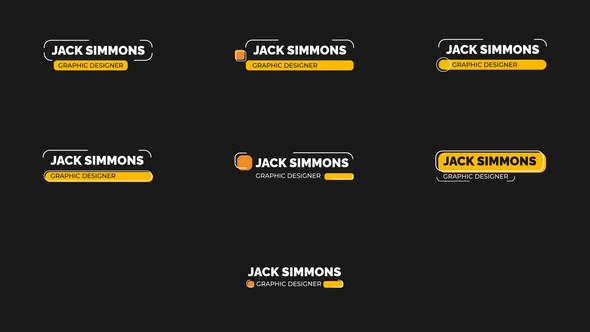 Videohive Simple Lower Thirds 45994945 Elements template preview
