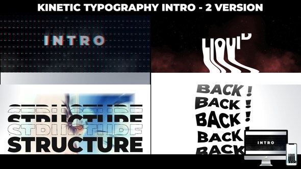 Videohive Kinetic Typography Intro 46517319 Elements template preview