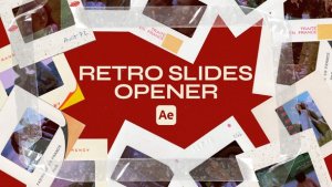 Retro Slides Opener For  After Effects Openers template preview