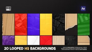 Videohive Vertical Craft Paper Backgrounds Elements template preview
