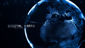 Digital Earth Premiere Pro template preview