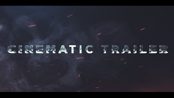 Cinematic Trailer Titles Video Displays template preview